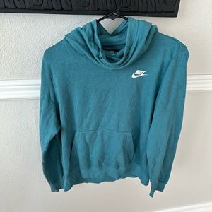Teal Nike scuba neck sweatshirt size M